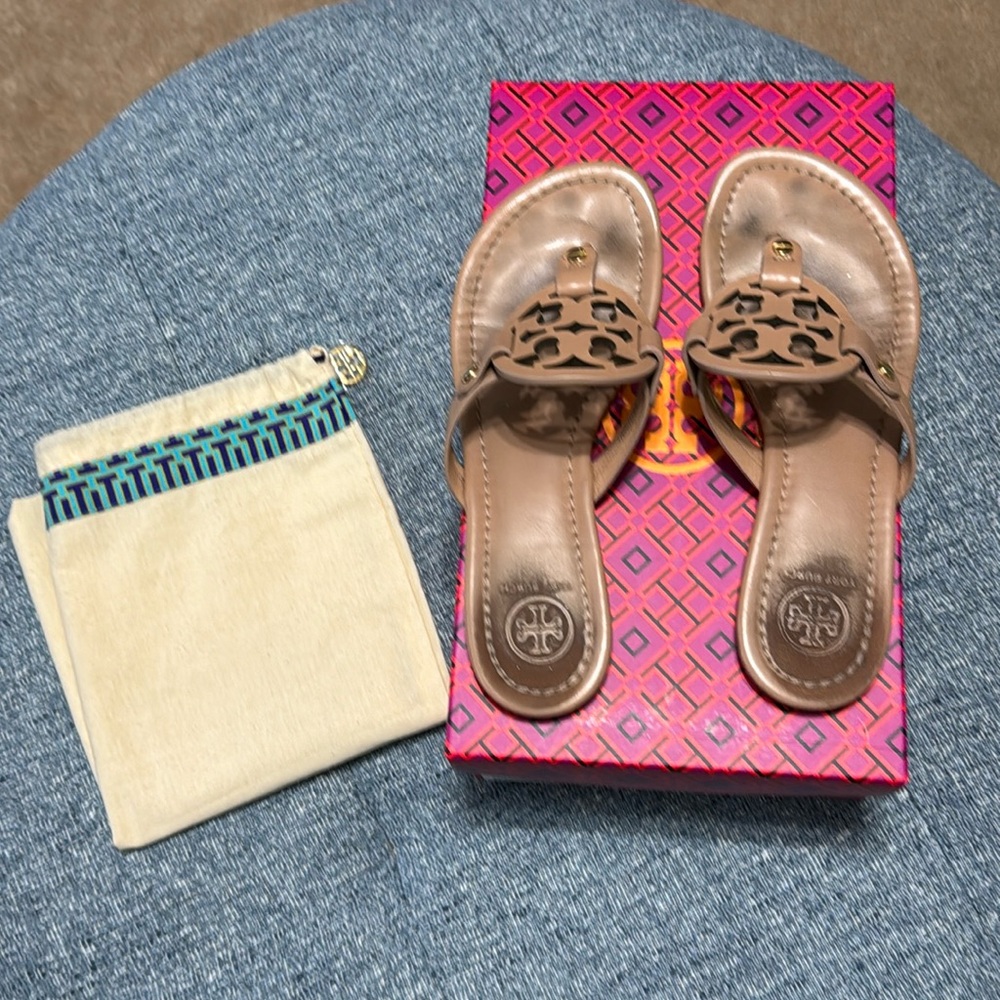 Tory Burch Miller Leather Sandals